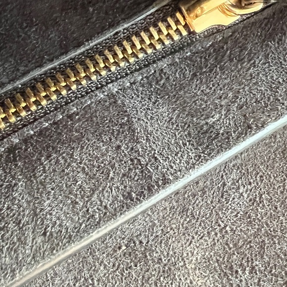 LANVIN Lamb Leather Crossbody Bag Logo Chain Trim & Strap Magnetic Flap - Picture 8 of 17